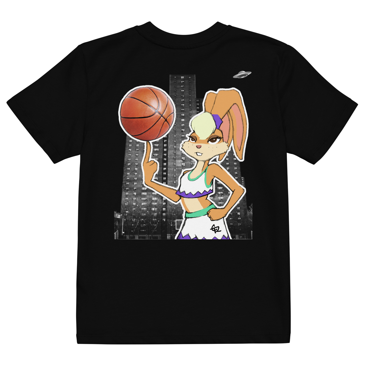 Lola Bunny @ Rucker Park | Kinder T-Shirt | Schwarz