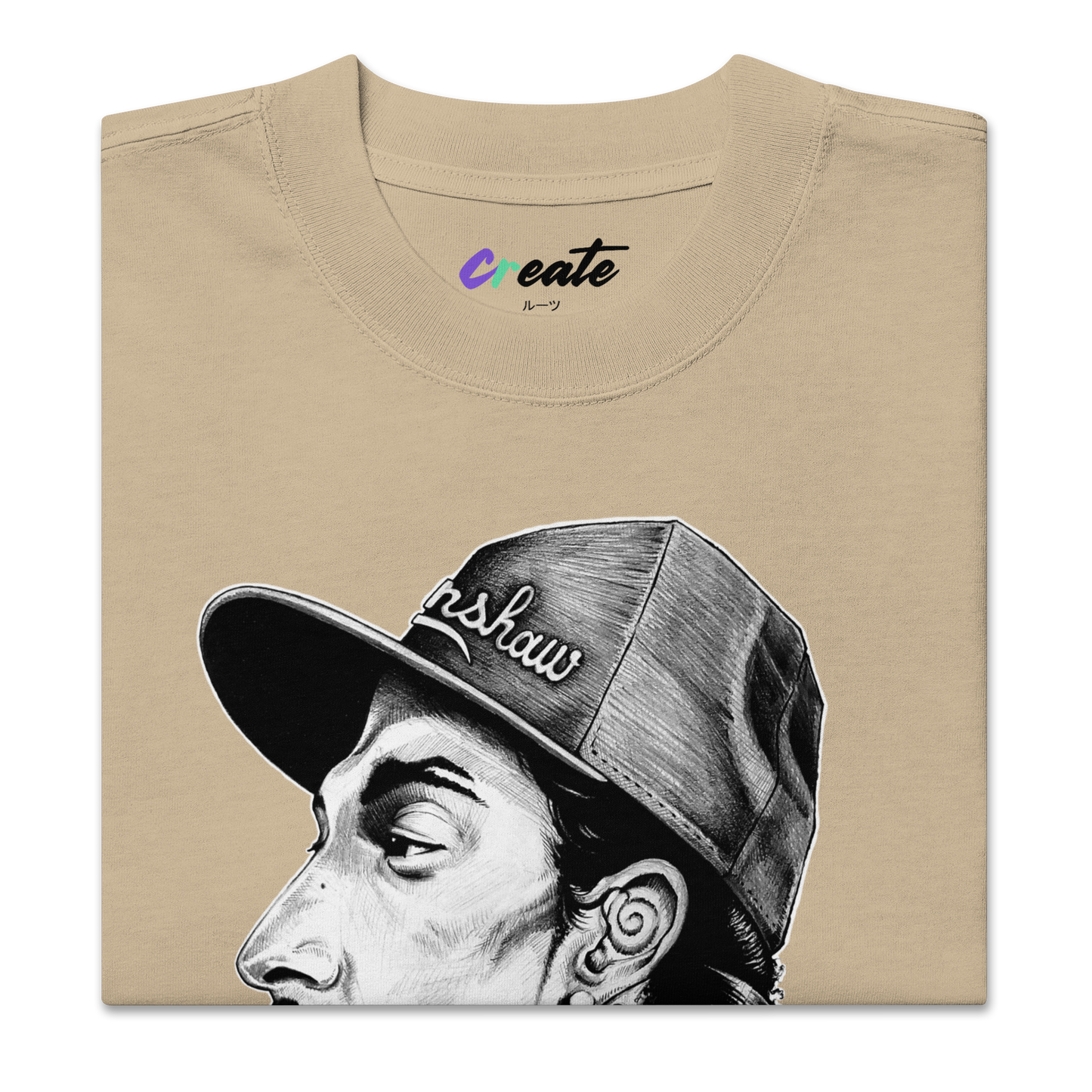 NIPSEY | Oversized T-Shirt | Faded Khaki