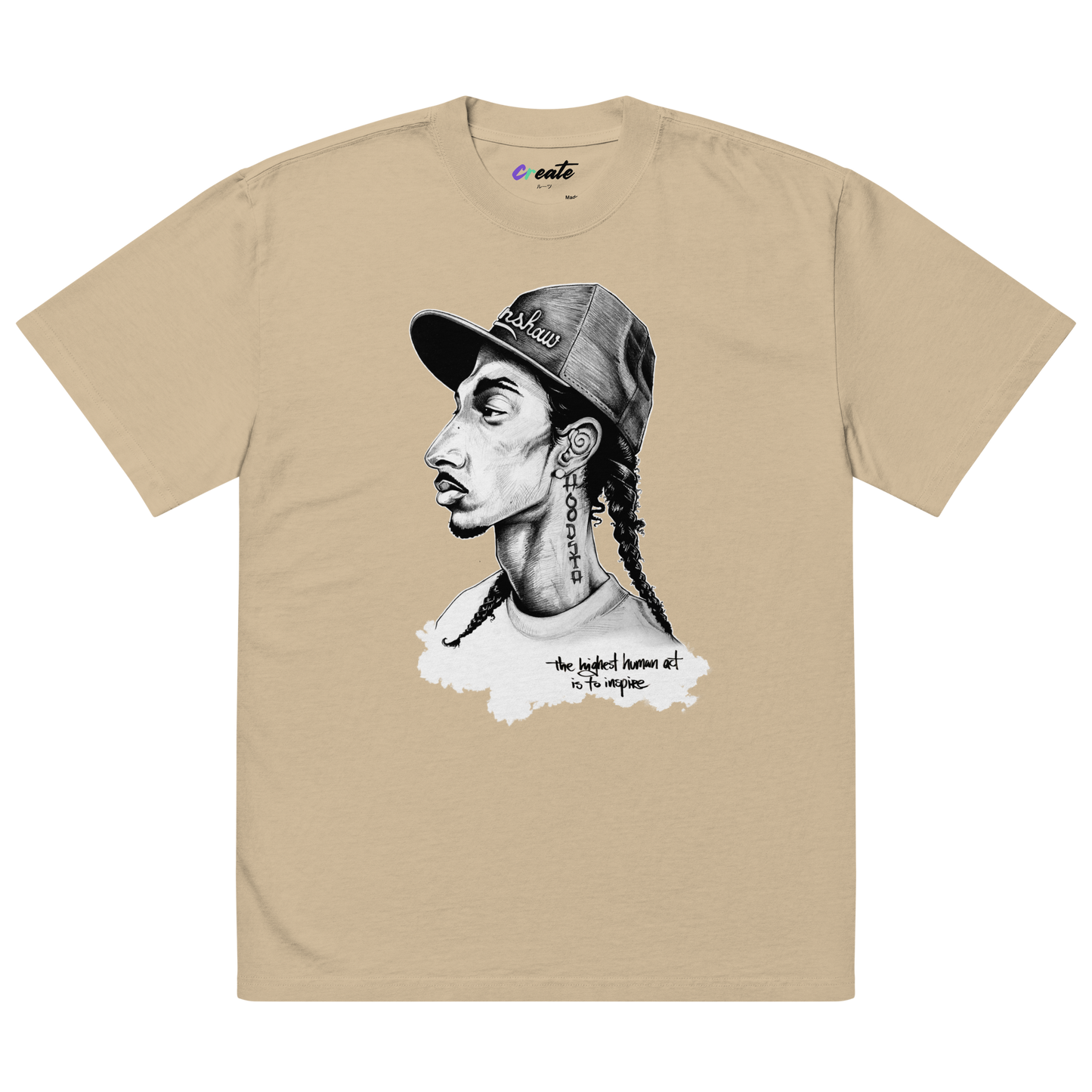 NIPSEY | Oversized T-Shirt | Faded Khaki